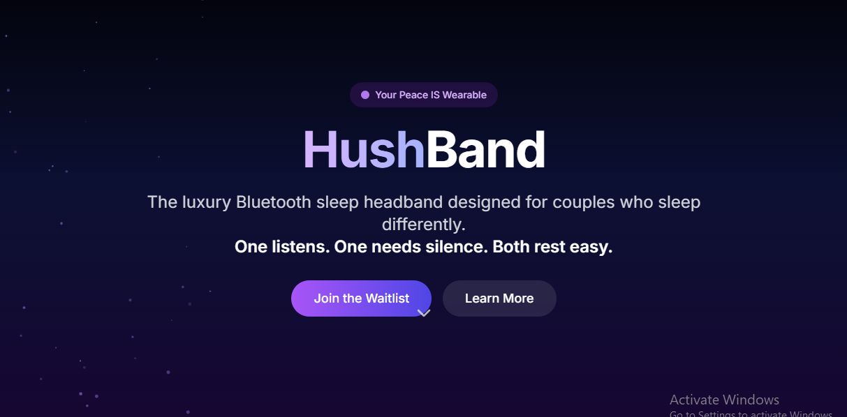 HushBand - The luxury Bluetooth sleep headband designed for c...