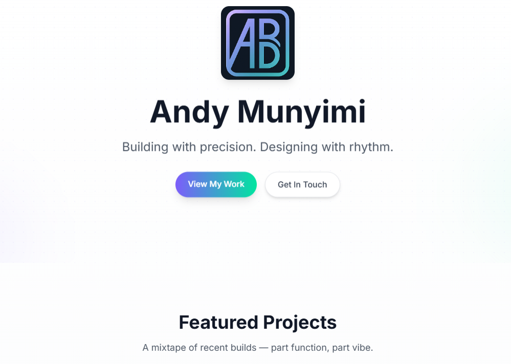 AndyBuildsDifferent.Dev - A digital playground where clean code meets curate...